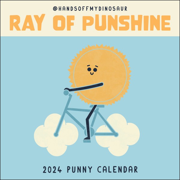 A HandsOffMyDinosaur 2024 Punny Wall Calendar