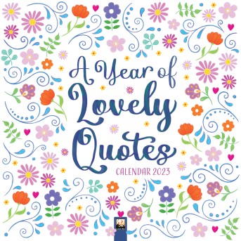 A Year of Lovely Quotes Wall Calendar 2023 (Art Calendar)