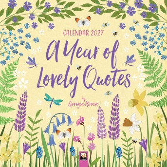 A Year of Lovely Quotes Wall Calendar 2027 (Art Calendar)