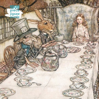 Adult Jigsaw Puzzle Arthur Rackham: Alice in Wonderland Tea Party