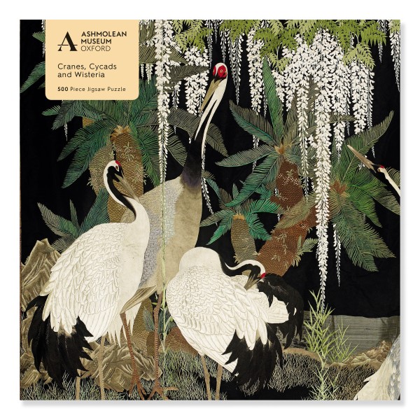 Adult Jigsaw Puzzle Ashmolean: Cranes, Cycads and Wisteria (500 pieces)