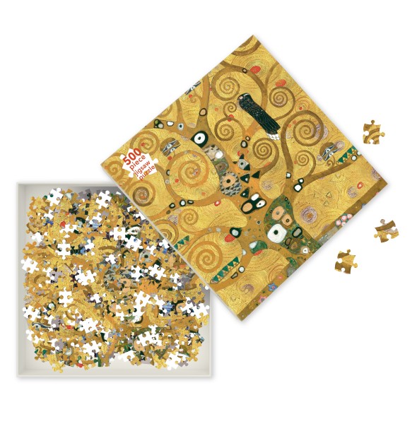 Adult Jigsaw Puzzle Gustav Klimt: The Tree of Life (500 pieces) - Flame  Tree Publishing