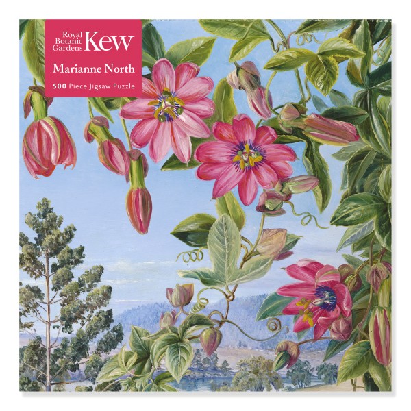 Adult Jigsaw Puzzle Kew: Marianne North: View in the Brisbane Botanic Garden (500 pieces)