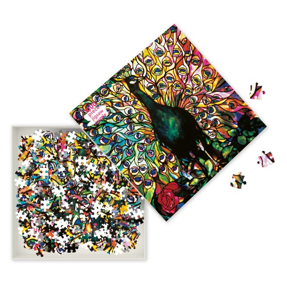 Adult Jigsaw Puzzle Louis Comfort Tiffany: Displaying Peacock: 1000-Piece  Jigsaw Puzzles a book by Flame Tree Studio