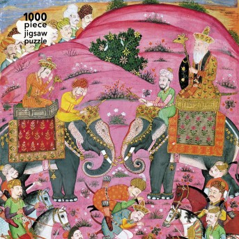 Adult Jigsaw Puzzle: Persian Heroes by Indian School (16th century)