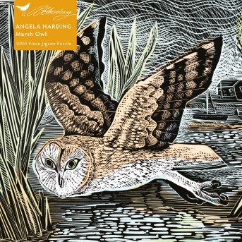 Adult Sustainable Jigsaw Puzzle Angela Harding: Marsh Owl