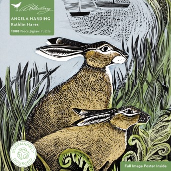 Adult Sustainable Jigsaw Puzzle Angela Harding: Rathlin Hares