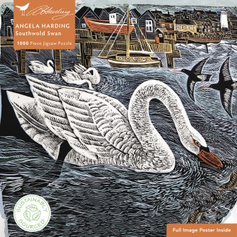 Adult Sustainable Jigsaw Puzzle Angela Harding: Southwold Swan