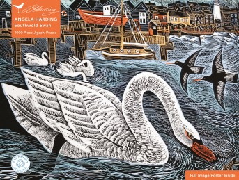 Adult Sustainable Jigsaw Puzzle Angela Harding: Southwold Swan