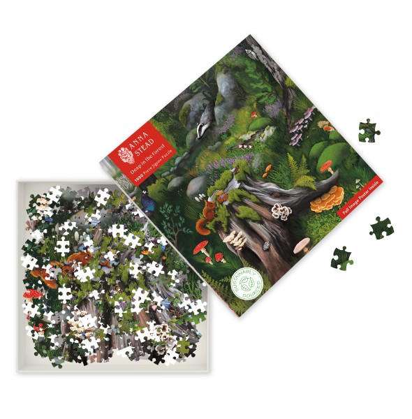 Puzzle 1000 Pezzi Martin Truefitt-Baker – Il Tasso E La Tempesta – Flame Tree (Eco-sostenibile)