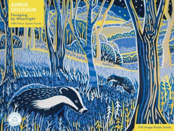 Adult Sustainable Jigsaw Puzzle Annie Soudain: Foraging by Moonlight