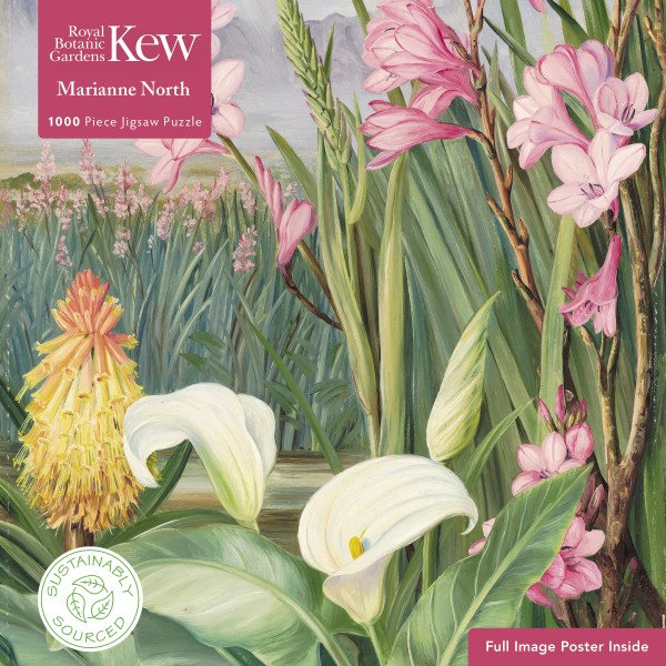 Adult Sustainable Jigsaw Puzzle Kew Gardens: Marianne North: Beauties of the Swamps at Tulbagh
