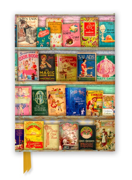 Aimee Stewart: Treasure Hunt Bookshelves Foiled Journal – Flame Tree Notebooks, Art Cover Address Book