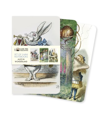 Alice in Wonderland Set of 3 Mini Notebooks