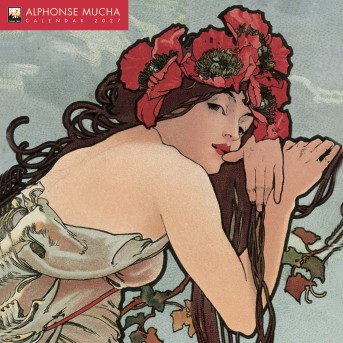Alphonse Mucha Wall Calendar 2027 (Art Calendar)