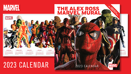 Alex Ross Marvel Mural 2023 Oversized Wall Calendar
