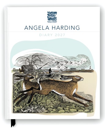 Angela Harding 2027 Desk Diary Planner - Week to View, Illustrated throughout