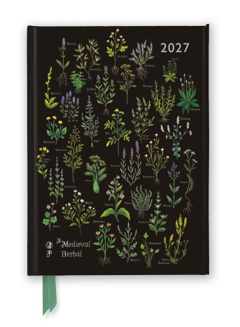 Anna Stead: A Medieval Herbal 2027 Luxury Diary Planner - Page to View with Notes