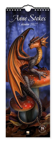 Anne Stokes Slim Calendar 2027 (Art Calendar)