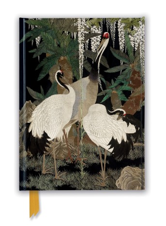 Ashmolean: Cranes, Cycads and Wisteria by Nishimura So-zaemon XII (Foiled Journal)