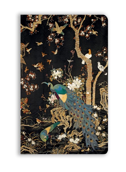 Ashmolean Museum: Embroidered Hanging with Peacock (Soft Touch Journal)