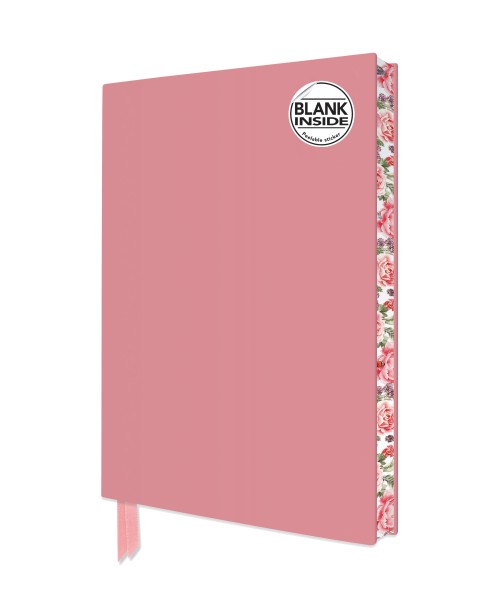 Baby Pink Blank Artisan Notebook (Flame Tree Journals)