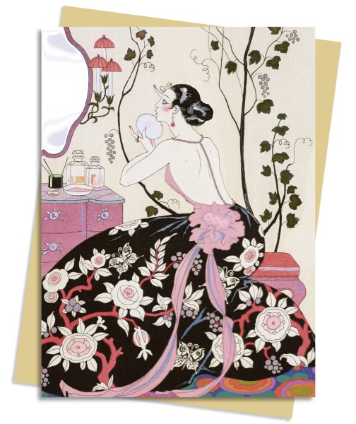 Backless Dress (Barbier) Greeting Card Pack