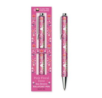 Bee Brown: Pink Dove Boxed Decorative Ballpoint Pen