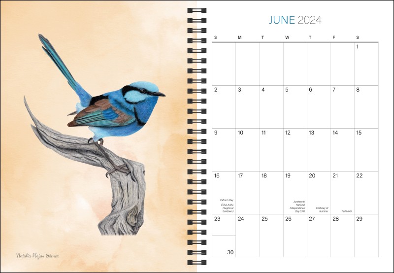 Birds of the World The Birds of Wingspan 12Month 2024 Planner