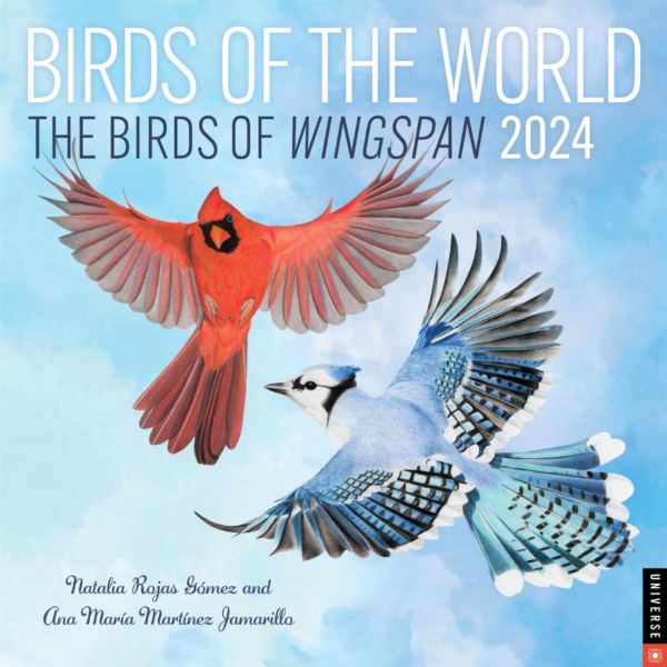 Birds of the World: The Birds of Wingspan 2024 Wall Calendar