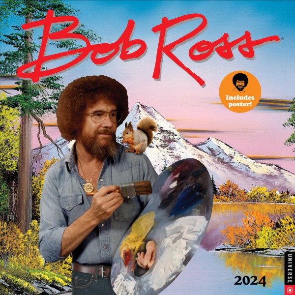 bob-ross-2024-wall-calendar-flame-tree-publishing