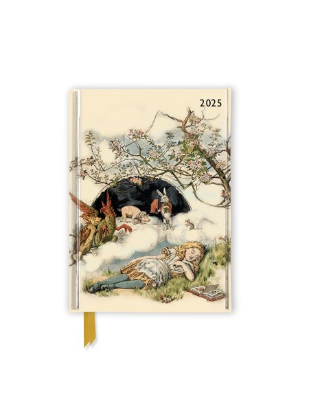 British Library: Alice Asleep 2025 Luxury Pocket Diary Planner - Week to View