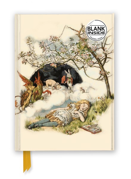 British Library: Alice Asleep from Alice's Adventures (Foiled Blank Journal)