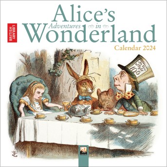 British Library: Alice in Wonderland Mini Wall Calendar 2024 (Art Calendar)