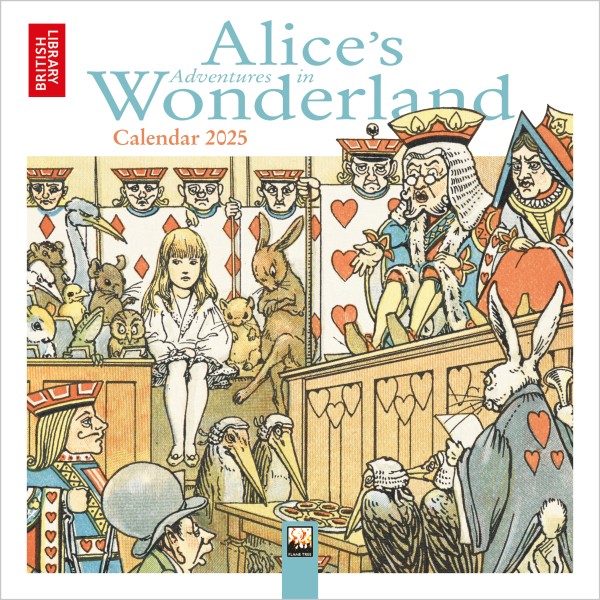 British Library Alice's Adventures in Wonderland Mini Wall Calendar
