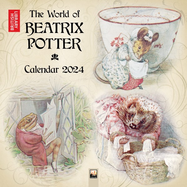 British Library Beatrix Potter Wall Calendar 2024 (Art Calendar