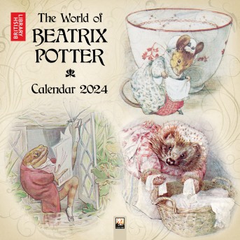 British Library: Beatrix Potter Wall Calendar 2024 (Art Calendar)