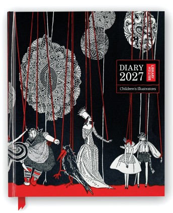 British Library: Children's Illustrators 2027 Desk Diary Planner - Week to View, Illustrated throughout