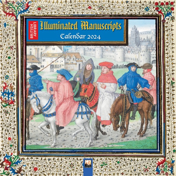 British Library: Illuminated Manuscripts Wall Calendar 2024 (Art Calendar)
