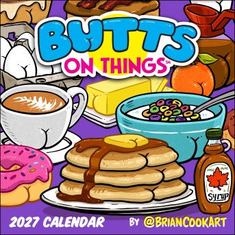 Butts on Things 2027 Wall Calendar