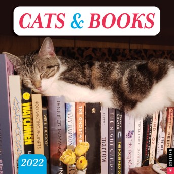 Cats & Books 2022 Wall Calendar