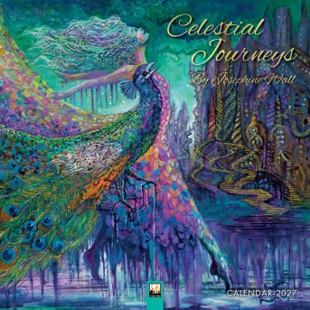 Celestial Journeys by Josephine Wall Calendar 2027 (Art Calendar)