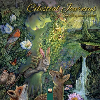 Celestial Journeys by Josephine Wall Mini Wall Calendar 2024 (Art Calendar)