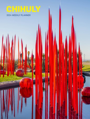 Chihuly 12-Month 2024 Hardcover Weekly Planner Calendar