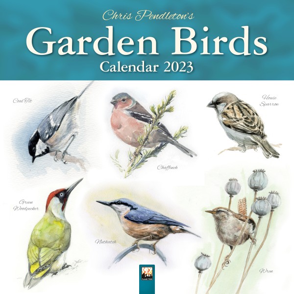 Chris Pendleton Garden Birds Wall Calendar 2023 (Art Calendar)