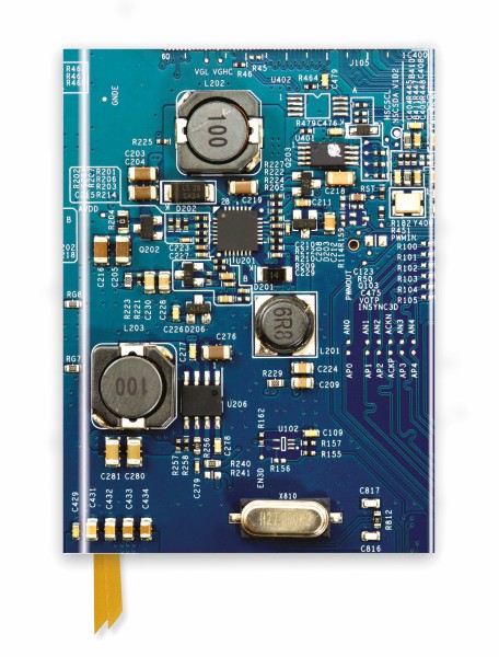 Circuit Board Blue (Foiled Journal)