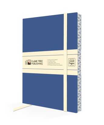Dark Blue & Cream Artisan Paperback Notebook