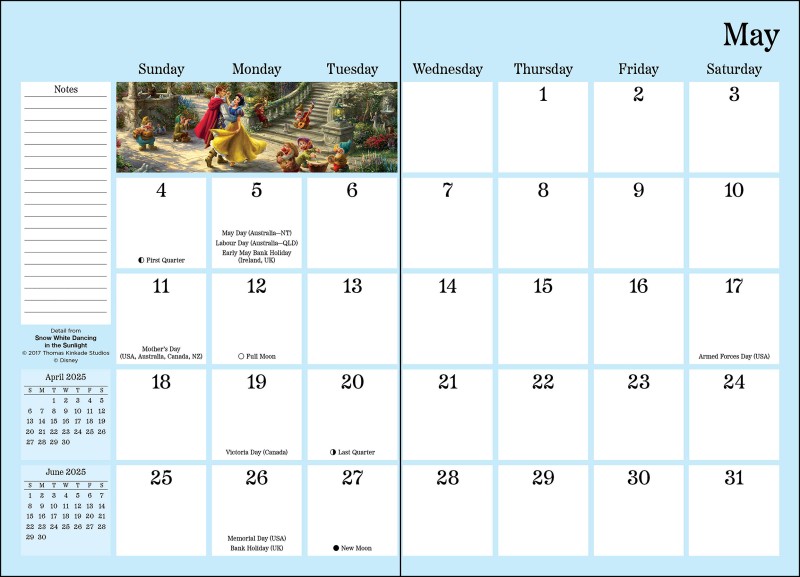 Disney Dreams Collection by Thomas Kinkade Studios 12Month 2025