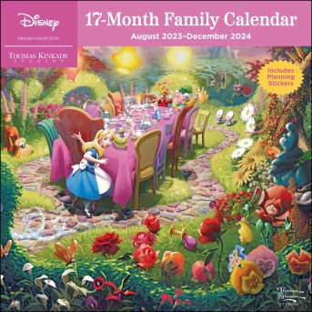 Disney Dreams Collection by Thomas Kinkade Studios: 17-Month 2023-2024 Family Wall Calendar