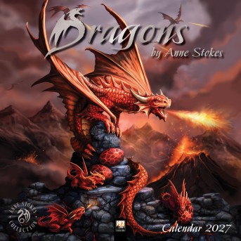Dragons by Anne Stokes Wall Calendar 2027 (Art Calendar)
